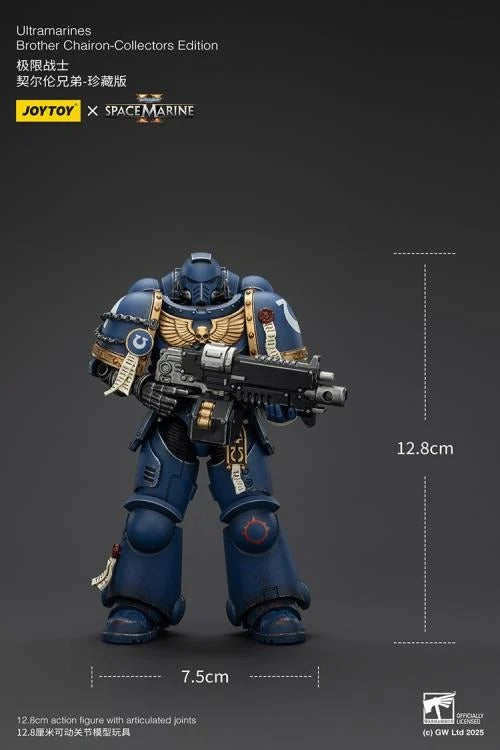 Warhammer 40K - Ultramarines - Space Marine 2 - Brother Chairon (Collectors Edition) - Collectables > Action Figures > toys -  Joy Toy