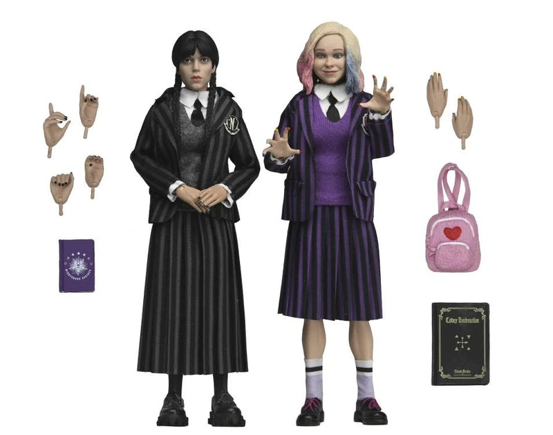 Wednesday Wednesday & Enid Clothed Action Figure Two-Pack - Collectables > Action Figures > toys -  Neca