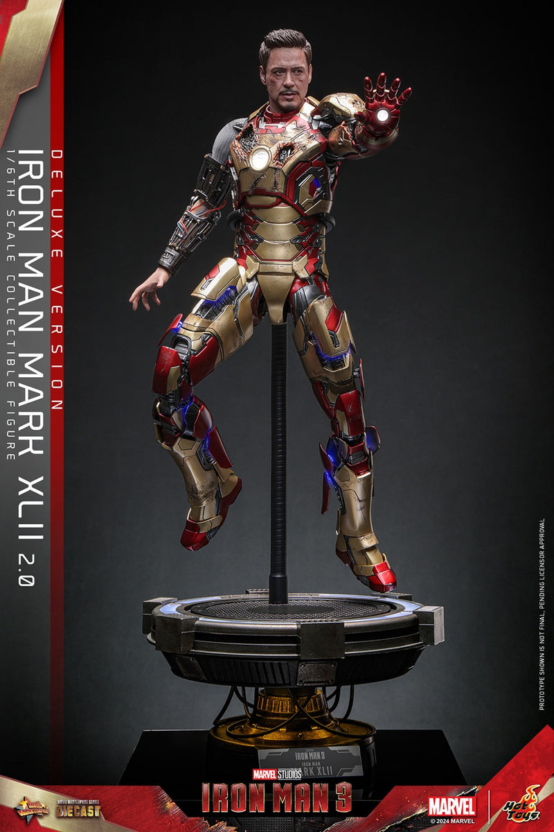 Iron Man 3 - Iron Man Mark XLII (2.0) Deluxe 1/6th Scale Collectible Figure - MMS759D66 - Collectables > Action Figures > toys -  Hot Toys