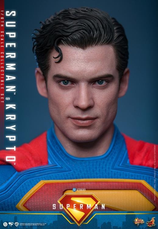 Superman (2025) - Superman & Krypto 1/6th Scale Collectible Figure Set - MMS812 - Collectables > Action Figures > toys -  Hot Toys