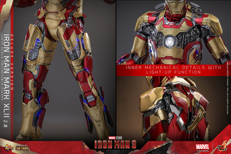 Iron Man 3 - Iron Man Mark XLII (2.0) Deluxe 1/6th Scale Collectible Figure - MMS759D66 - Collectables > Action Figures > toys -  Hot Toys