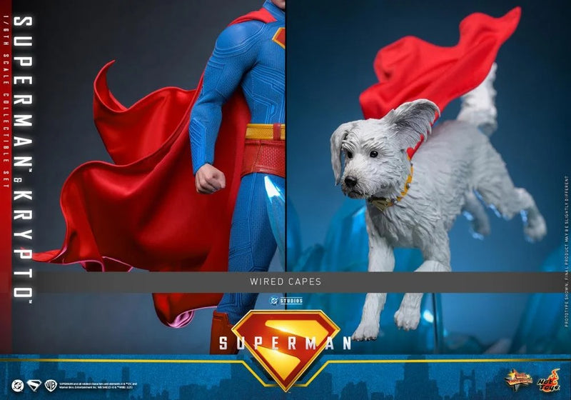 Superman (2025) - Superman & Krypto 1/6th Scale Collectible Figure Set - MMS812 - Collectables > Action Figures > toys -  Hot Toys