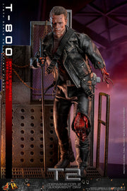 Terminator 2: Judgement Day - T-800 (Battle Damaged Version 2.0) 1/6th Scale Collectible - DX46 - Collectables > Action Figures > toys -  Hot Toys
