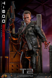 Terminator 2: Judgement Day - T-800 (Battle Damaged Version 2.0) 1/6th Scale Collectible - DX46 - Collectables > Action Figures > toys -  Hot Toys