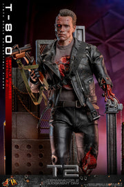 Terminator 2: Judgement Day - T-800 (Battle Damaged Version 2.0) 1/6th Scale Collectible - DX46 - Collectables > Action Figures > toys -  Hot Toys