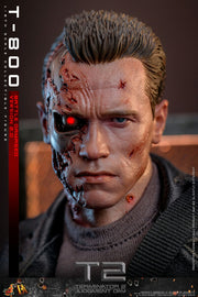 Terminator 2: Judgement Day - T-800 (Battle Damaged Version 2.0) 1/6th Scale Collectible - DX46 - Collectables > Action Figures > toys -  Hot Toys