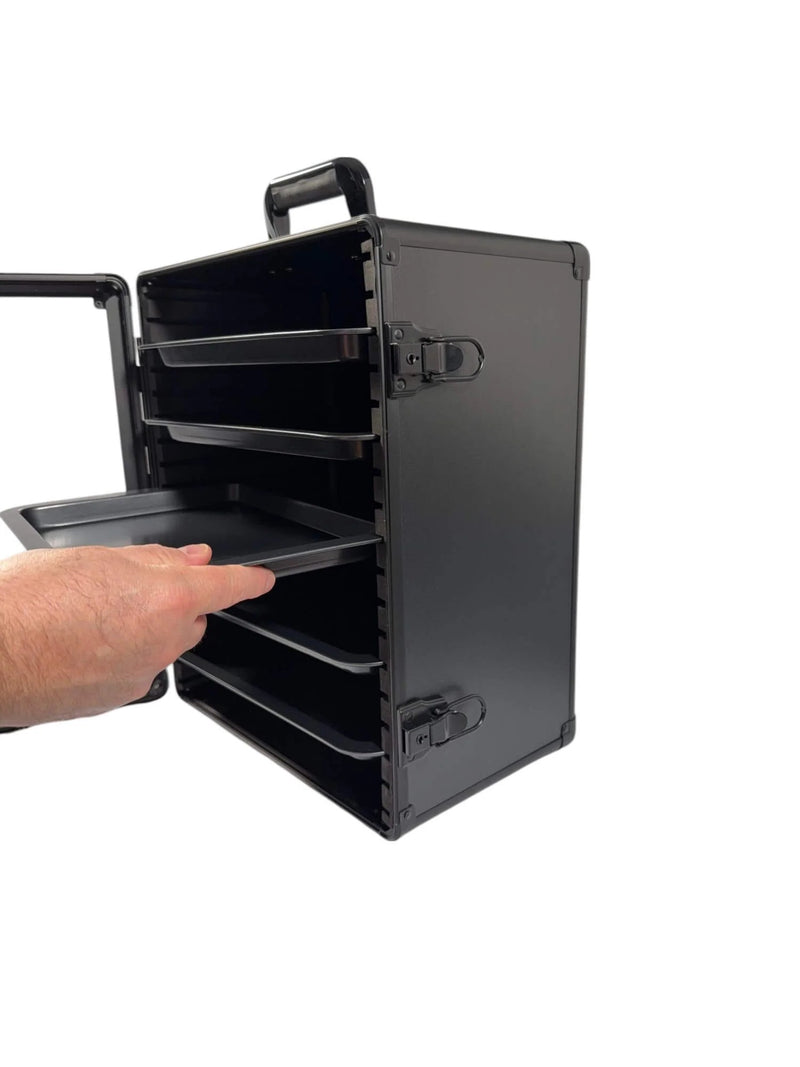 EVORETRO - Miniatures Display Case with 5 Magnetic Trays