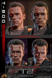 Terminator 2: Judgement Day - T-800 (Battle Damaged Version 2.0) 1/6th Scale Collectible - DX46 - Collectables > Action Figures > toys -  Hot Toys