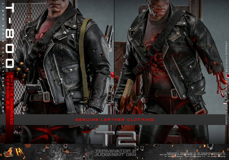 Terminator 2: Judgement Day - T-800 (Battle Damaged Version 2.0) 1/6th Scale Collectible - DX46 - Collectables > Action Figures > toys -  Hot Toys