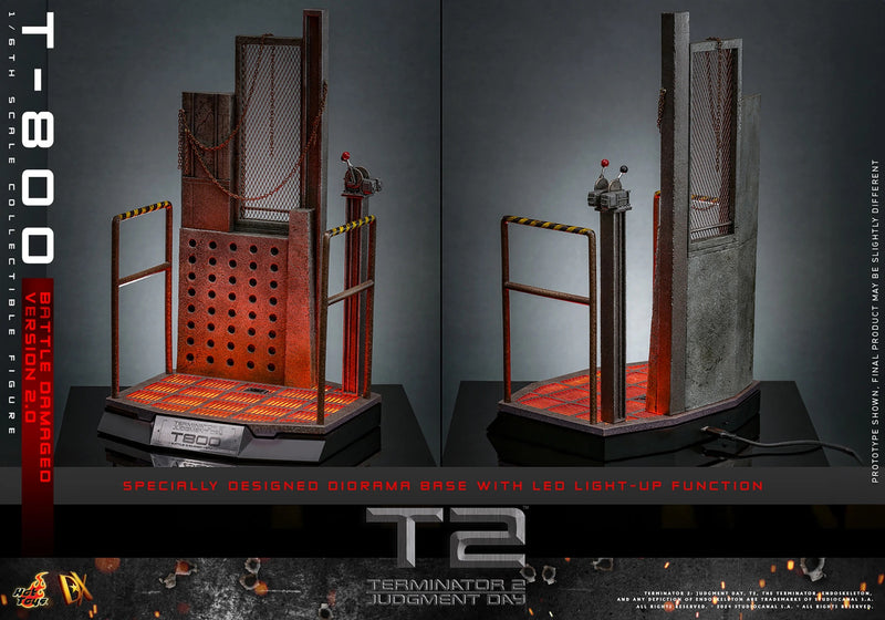 Terminator 2: Judgement Day - T-800 (Battle Damaged Version 2.0) 1/6th Scale Collectible - DX46 - Collectables > Action Figures > toys -  Hot Toys