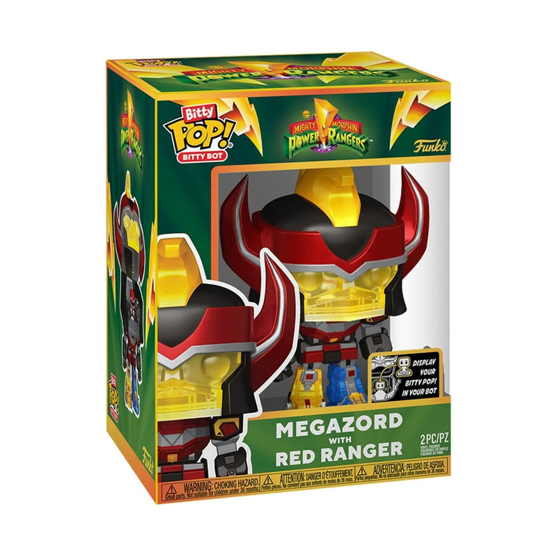 Funko Bitty Pop! - Mighty Morphin Power Rangers - Megazord with Red Ranger Bitty Bot Vinyl Figure - Collectables > Action Figures > toys -  Funko