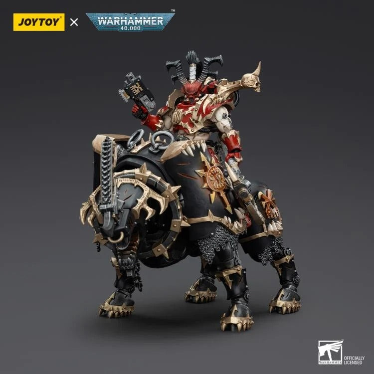 Warhammer 40K - World Eaters - Lord Invocatus with Khrone Juggernaut Daemon - Collectables > Action Figures > toys -  Joy Toy
