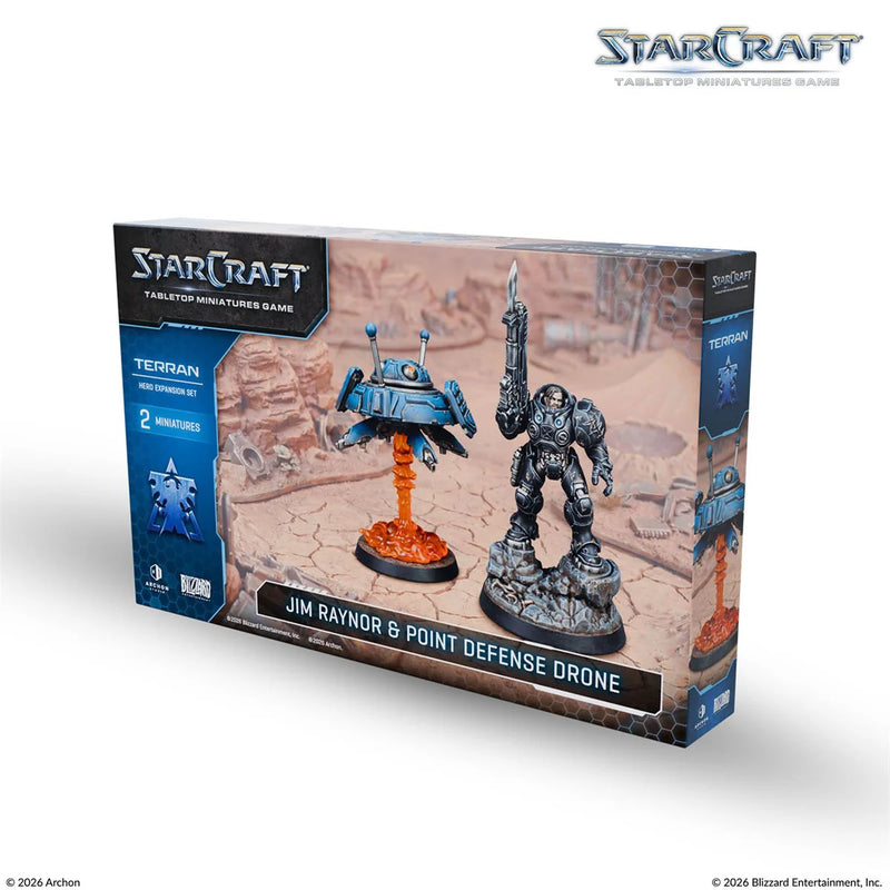 Archon Studio - Starcraft - Terran - Jim Raynor & Point Defense Drone (Preorder Jun 2026) - Miniature -  Archon Studio