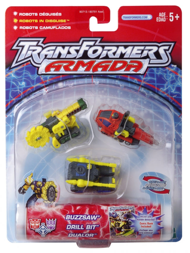 Transformers Armada Buzzsaw Drill Bit Dualor Figure Set - Collectables > Action Figures > toys -  Hasbro