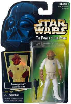Star Wars Power of the Force Admiral Ackbar Action Figure - Action & Toy Figures -  Hasbro