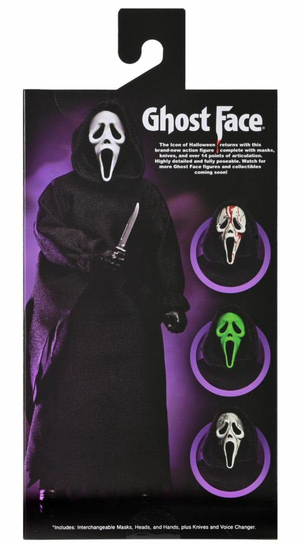 Ghost Face - 8" Clothed Action Figure -  ﻿Ghost Face (New Packaging) (Preorder) - Collectables > Action Figures > toys -  Neca