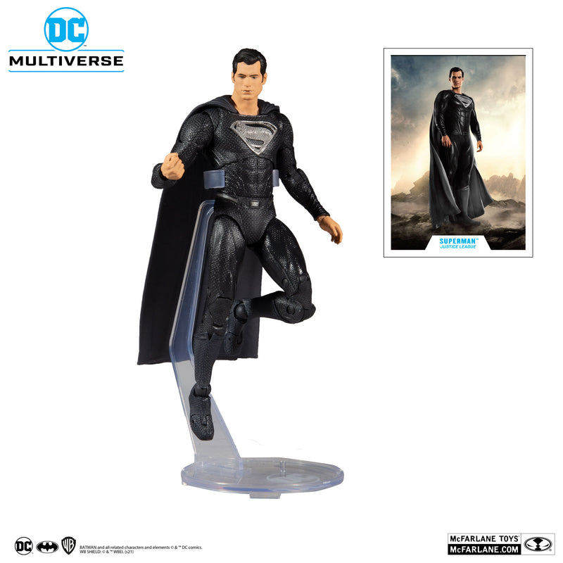 Superman Black Suit - DC Multiverse Justice League 2021 - Action figure -  McFarlane Toys