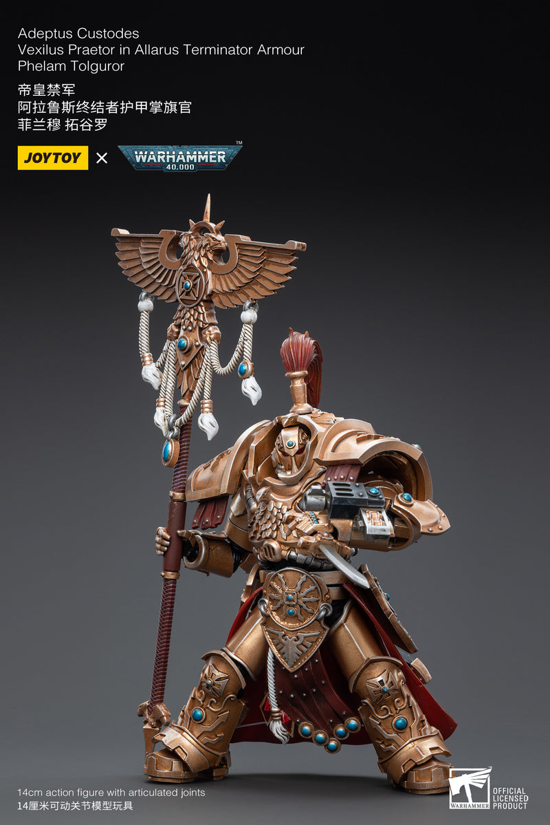 Warhammer 40K - Adeptus Custodes -  Vexilus Praetor -  Allarus Terminator Armor - Phelam Tolguror (preorder) - Collectables > Action Figures > toys -  Joy Toy