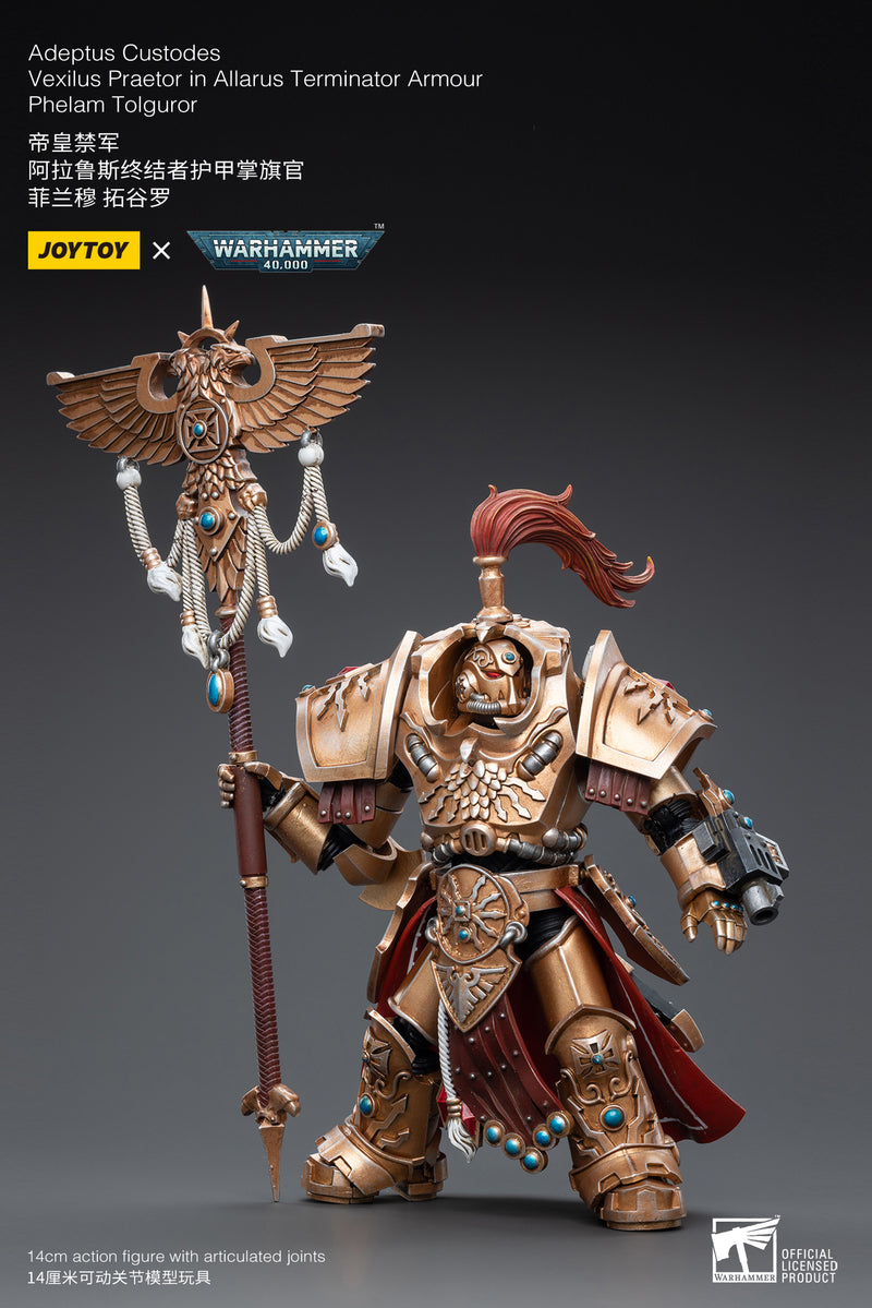 Warhammer 40K - Adeptus Custodes -  Vexilus Praetor -  Allarus Terminator Armor - Phelam Tolguror (preorder) - Collectables > Action Figures > toys -  Joy Toy