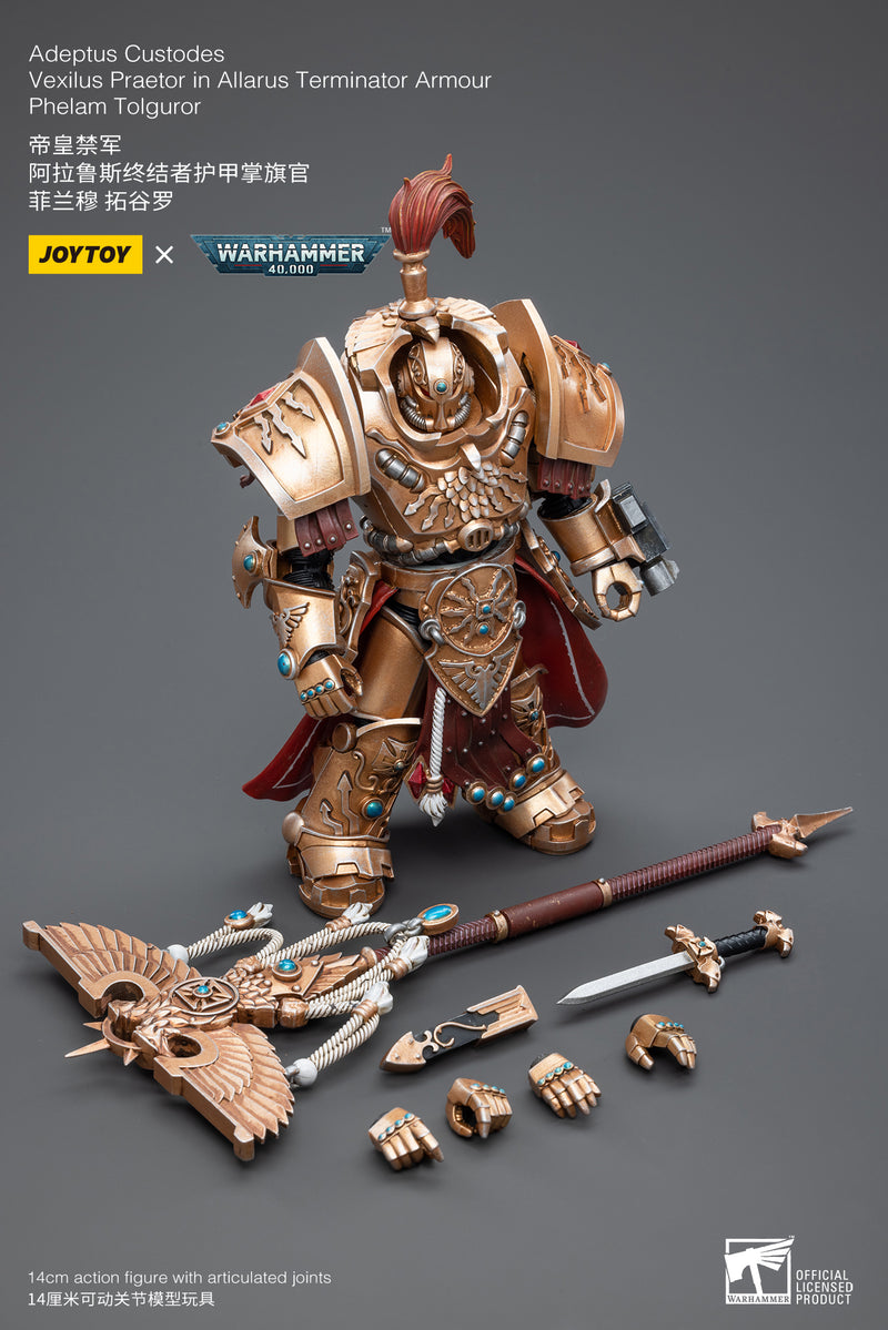 Warhammer 40K - Adeptus Custodes -  Vexilus Praetor -  Allarus Terminator Armor - Phelam Tolguror (preorder) - Collectables > Action Figures > toys -  Joy Toy