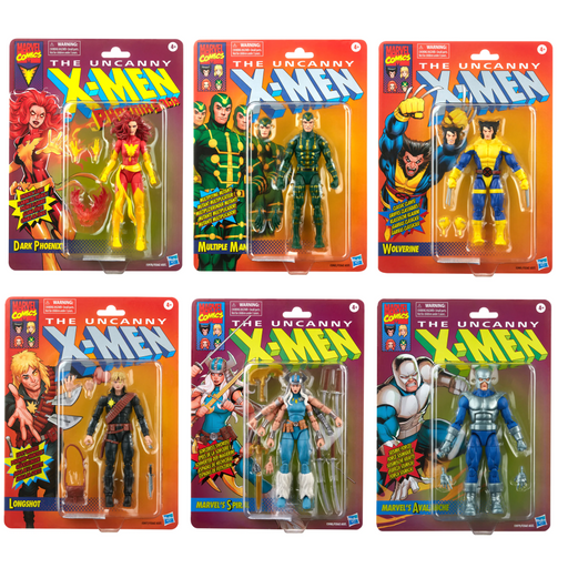 Marvel Legends X-Men Retro Collection SET OF 6 (preorder ETA Q1) - Collectables > Action Figures > toy -  Hasbro