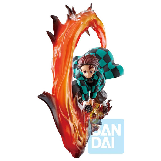 Demon Slayer: Kimetsu no Yaiba Tanjiro Kamado Shake The Sword Burn Your Heart Ichiban Statue - statue -  Bandai
