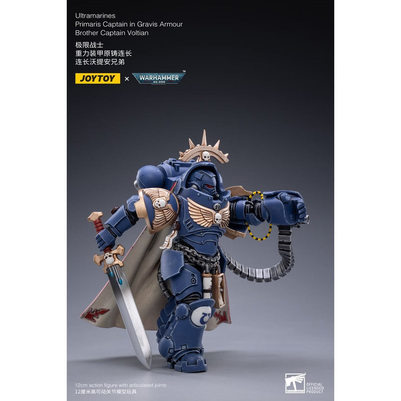 Warhammer 40K - Ultramarines Primaris Captain - (Gravis Armour) Brother Captain Voltain - Action & Toy Figures -  Joy Toy