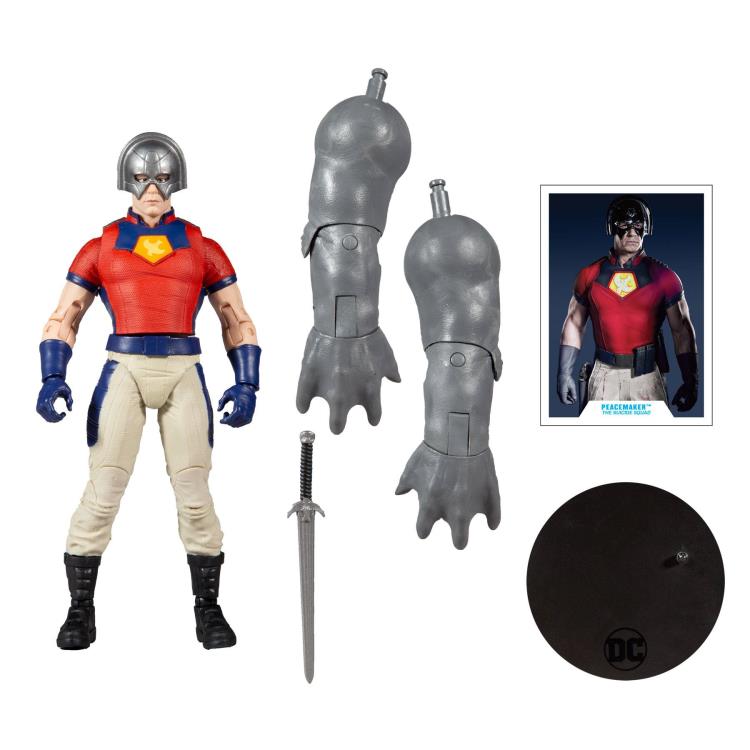 The Suicide Squad DC Multiverse Peacemaker Action Figure (Collect to Build: King Shark) - Action figure -  McFarlane Toys
