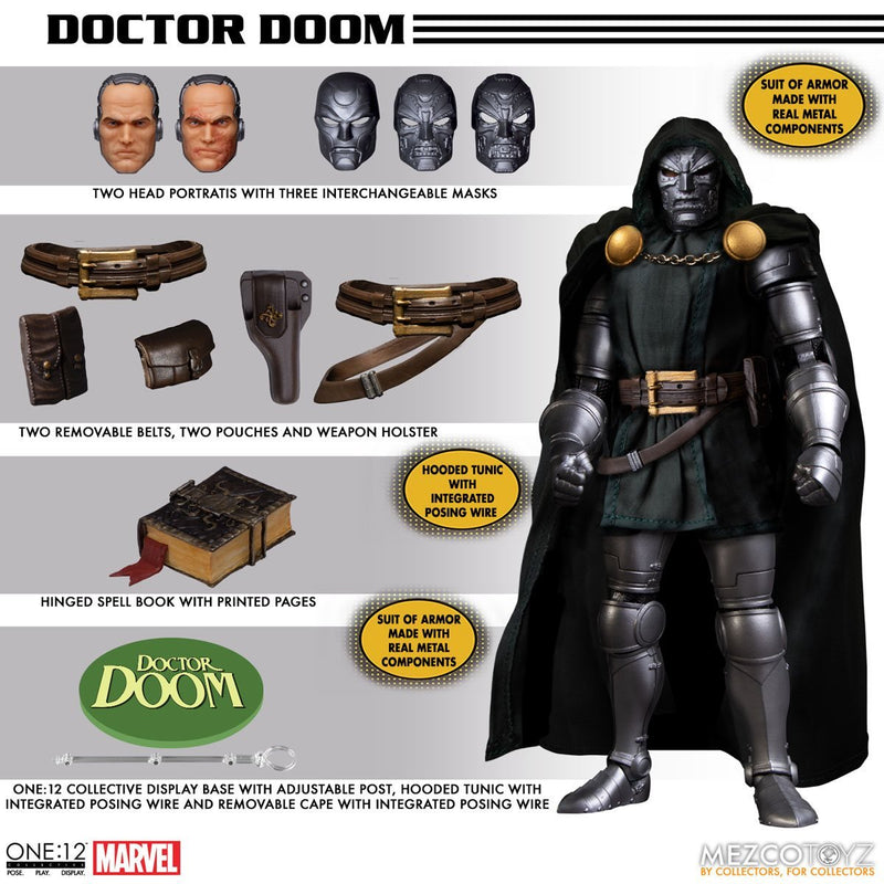 Doctor Doom One:12 Collective Action Figure (Preorder Q2 2023) - Action & Toy Figures -  MEZCO TOYS