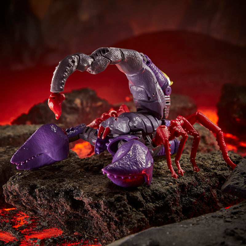 (preorder ETA July/Aug) Transformers Toys Generations War for Cybertron: Kingdom Deluxe WFC-K23 Predacon Scorponok Action Figure - Toy Snowman
