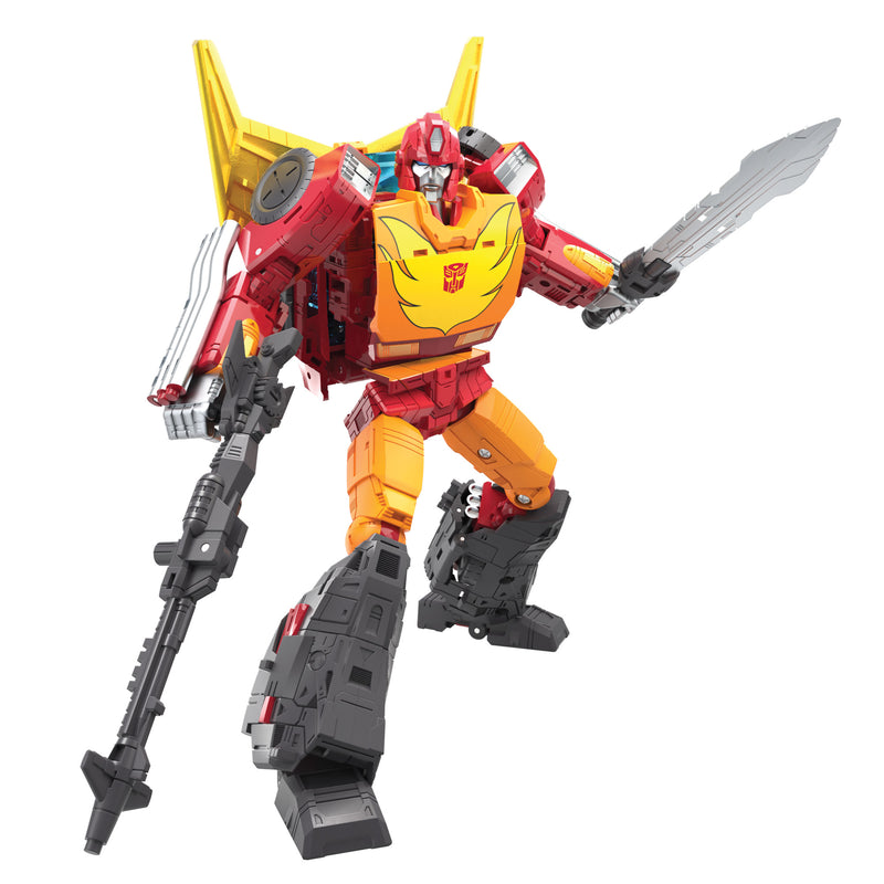 (preorder ETA July/Aug ) Transformers Toys Generations War for Cybertron: Kingdom Commander WFC-K29 Rodimus Prime with Trailer Action Figure, - Toy Snowman