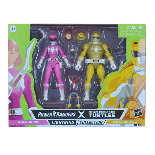 Power Rangers X Teenage Mutant Ninja Turtles Lightning Collection Morphed Michelangelo and Morphed April O’Neil (preorder) - Toy Snowman