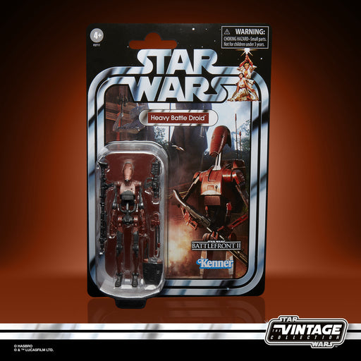 (preorder ETA july/Aug) Star Wars The Vintage Collection Gaming Greats Heavy Battle Droid Toy, 3.75-Inch-Scale Star Wars: Battlefront II Figure - Toy Snowman