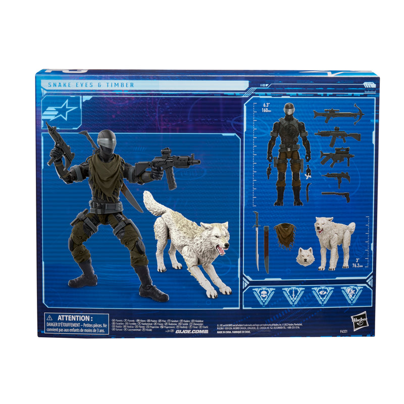 G.I. Joe Classified Series Snake Eyes & Timber - White - (preorder) - Action & Toy Figures -  Hasbro