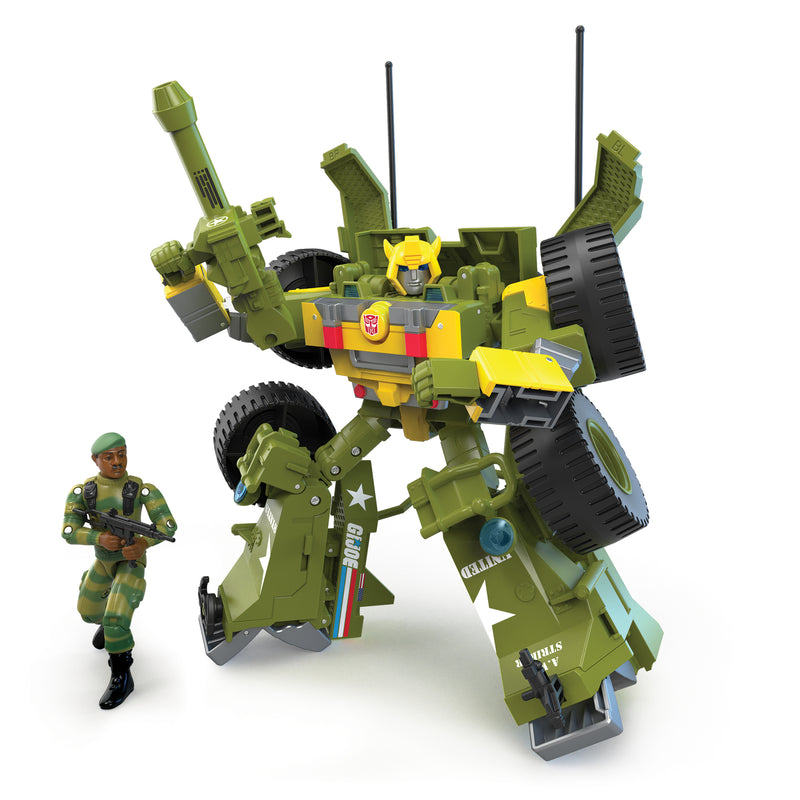 Transformers Collaborative: G.I. Joe Mash-Up, Bumblebee A.W.E. Striker & Lonzo Stalker Wilkinson (preorder) - Action & Toy Figures -  Hasbro