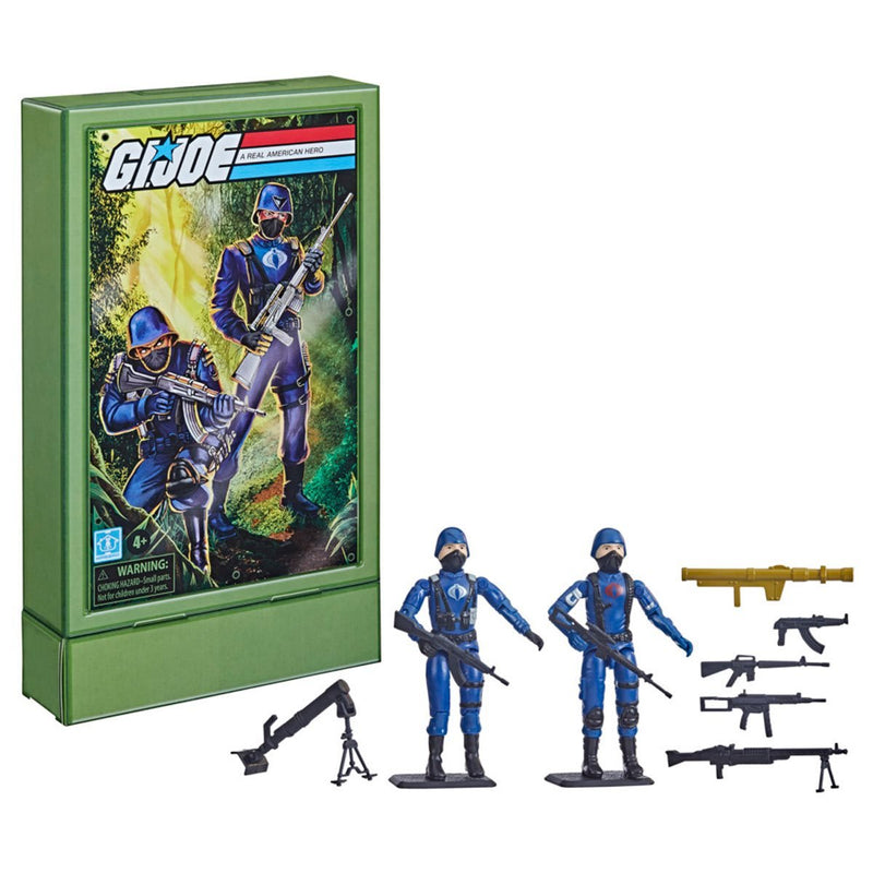 G.I. Joe Retro Collection Cobra Officer and Cobra Trooper 3 3/4-Inch Action Figures 2-Pack - Exclusive (preorder) - Action & Toy Figures -  Hasbro