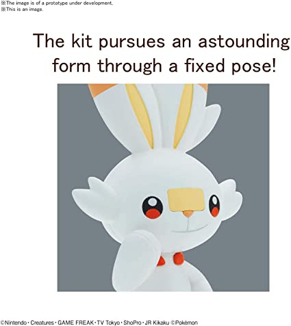 Pokemon scorbunny 05 (Sleeping Pose) Quick Model Kit - Action & Toy Figures -  Bandai