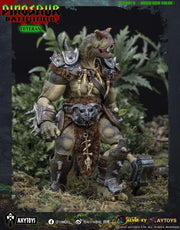 Dinosaur Battlefield Carnotaurus Warrior Veteran - Green - 1/12 Scale Figure (preorder) - Collectables > Action Figures > toys -  AxyToys