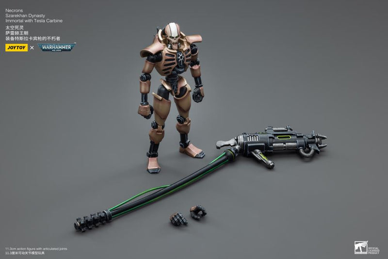 Warhammer 40k - Necrons - Szarekhan Dynasty Immortal - Tesla Carbine - 2 pack (preorder) - Collectables > Action Figures > toys -  Joy Toy