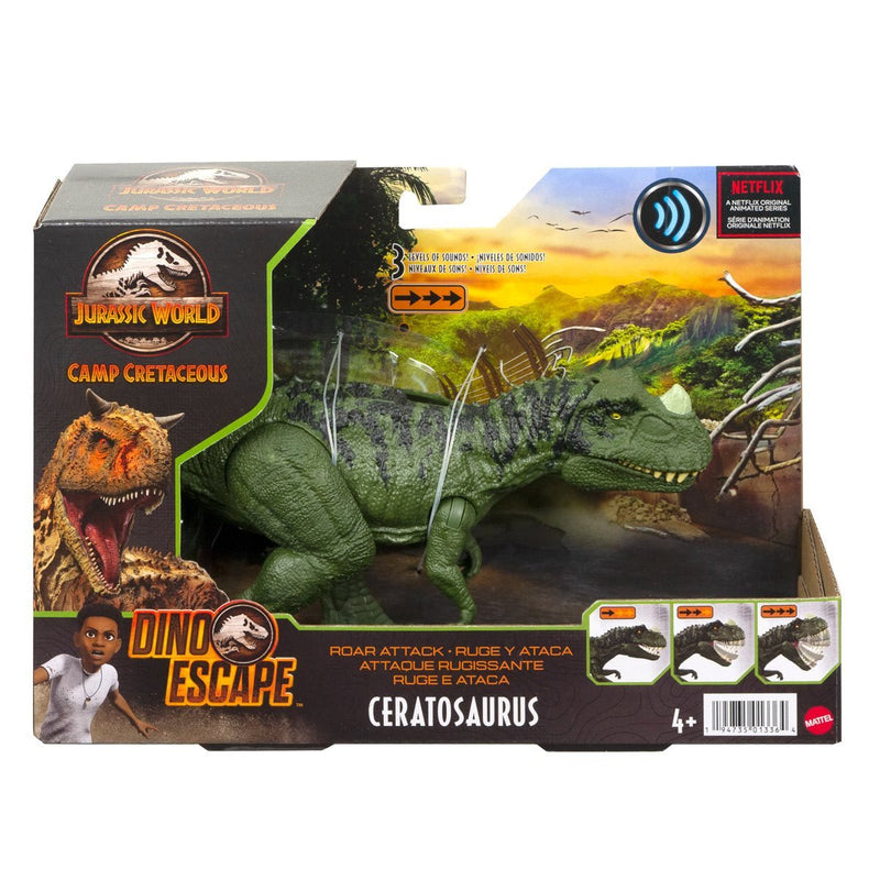 Jurassic World Roar Attack Ceratosaurus - Action figure -  mattel