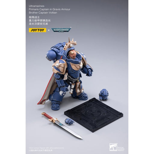 Warhammer 40K - Ultramarines Primaris Captain - (Gravis Armour) Brother Captain Voltain - Action & Toy Figures -  Joy Toy