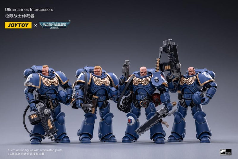 Warhammer 40K Ultramarines Intercessors SET of 4 - Action & Toy Figures -  Joy Toy