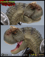 Dinosaur Battlefield Carnotaurus Warrior Veteran - Green - 1/12 Scale Figure (preorder) - Collectables > Action Figures > toys -  AxyToys