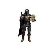 Star Wars The Vintage Collection Din Djarin (The Mandalorian) and The Child Mando and baby Yoda - Toy Snowman