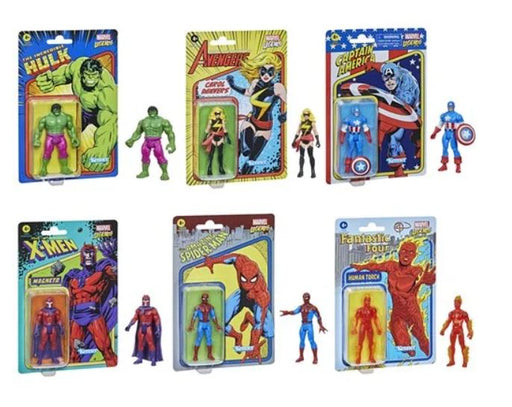 Marvel Legends Retro Collection Wave 1 3.75" Set of 6 Figures - Toy Snowman