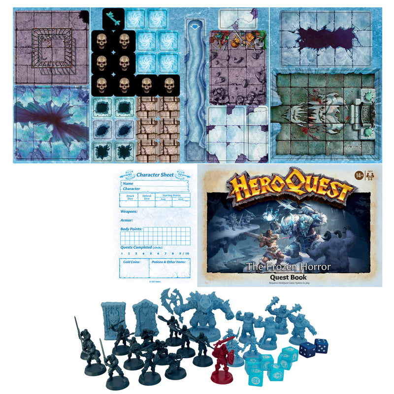 HeroQuest The Frozen Horror Quest Pack Game Expansion (preorder) - Board Games -  Hasbro
