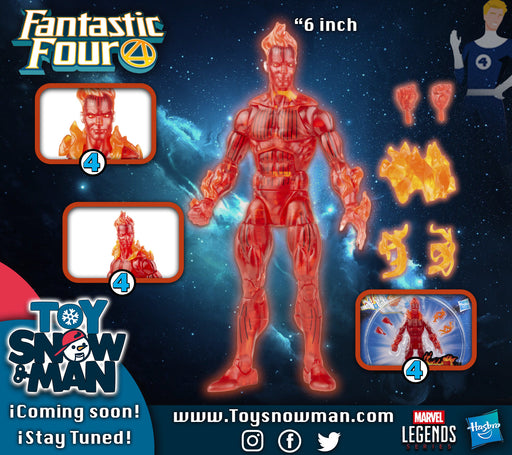 Hasbro Marvel Legends Series Retro Fantastic Four The Human Torch (preorder Nov/Jan) - Action figure -  Hasbro