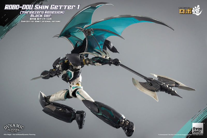 Shin Getter Robot（Original Version） ROBO-DOU Shin Getter 1 (threezero Redesign) Black Ver. (Preorder) - Action & Toy Figures -  ThreeZero