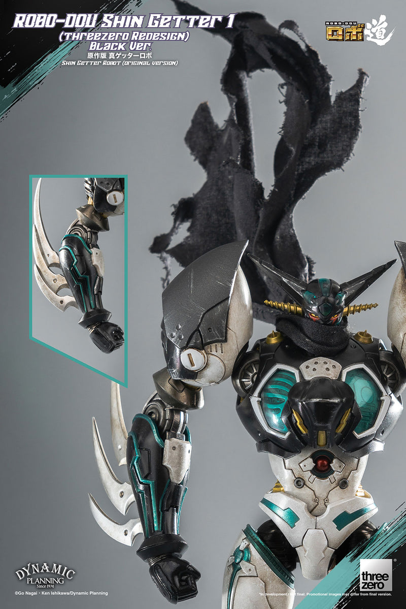 Shin Getter Robot（Original Version） ROBO-DOU Shin Getter 1 (threezero Redesign) Black Ver. (Preorder) - Action & Toy Figures -  ThreeZero