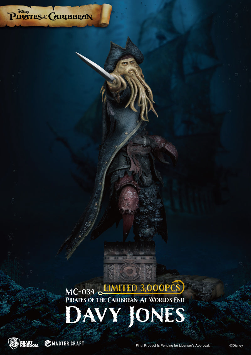 PIRATES O/T CARIBBEAN WORLDS END MC-034 DAVY JONES STATUE - statue -  Beast Kingdom